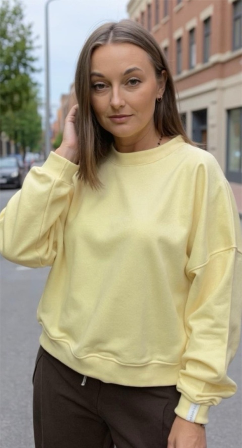 Bluza Basic Lenoshka Żółta Bluza Basic Lenoshka Żółta