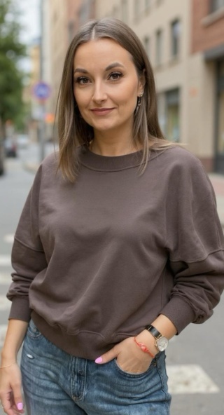Bluza Basic NOODA Czekolada