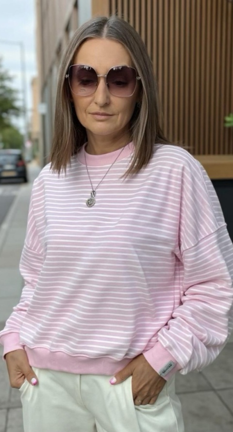 Bluza w paski Lenoshka Pink Bluza w paski Lenoshka Pink