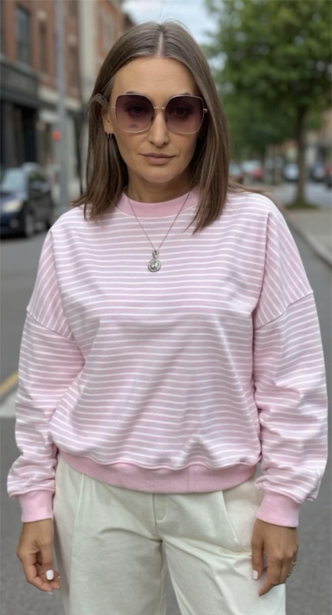 Bluza w paski Lenoshka Pink Bluza w paski Lenoshka Pink