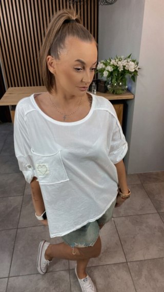 Bluzka MU MU - Biała