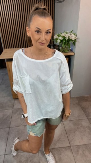 Bluzka MU MU - Biała