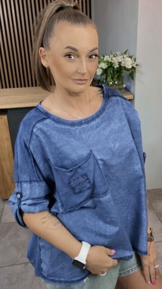 Bluzka MU MU - Niebieska