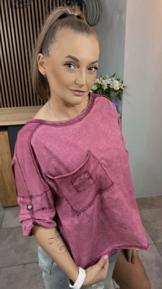 Bluzka MU MU - Różowy
