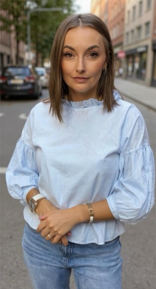 Bluzka bufka Wendykei - Blue