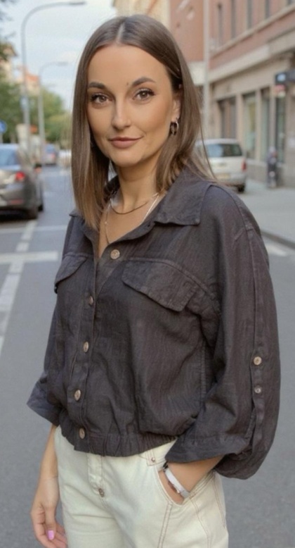 Katana Pure Linen Czekolada