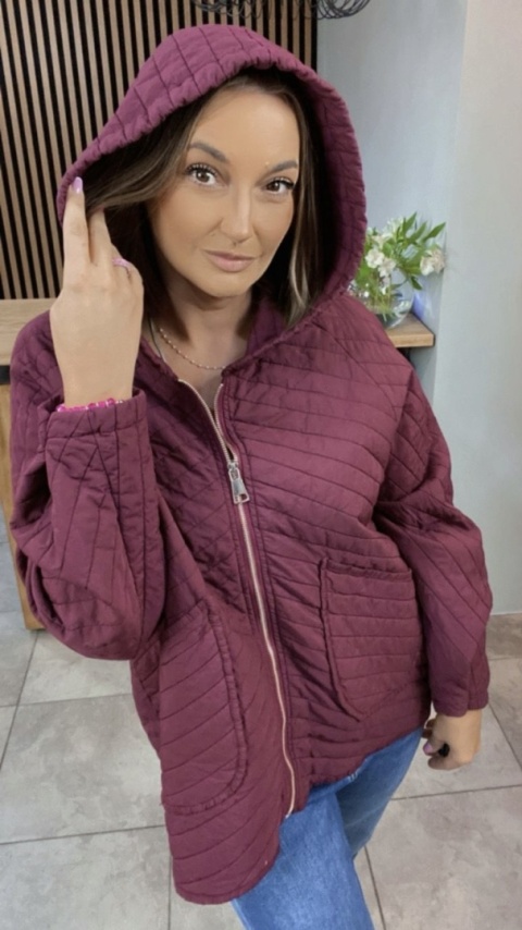 Kurtka Stella Milani - Bordo Kurtka Stella Milani - Bordo
