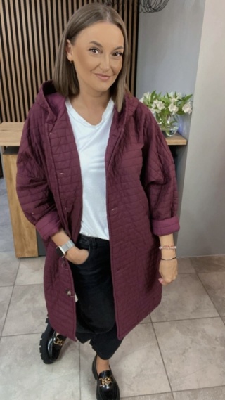 Płaszcz Stella Milani - Bordo