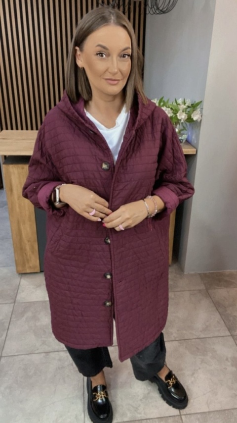 Płaszcz Stella Milani - Bordo