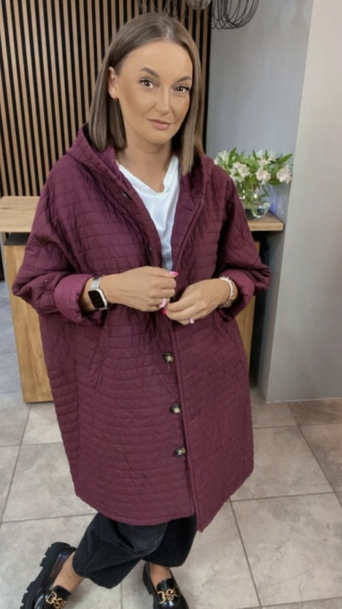 Płaszcz Stella Milani - Bordo