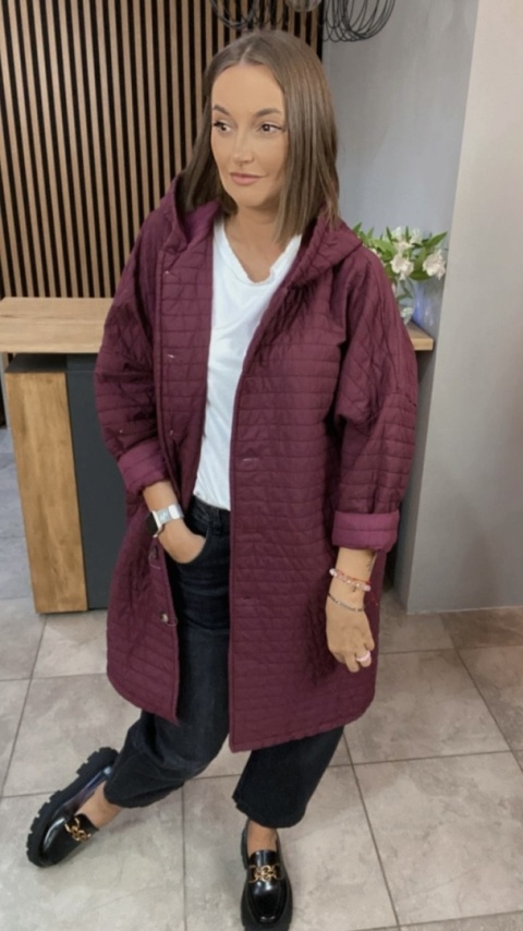 Płaszcz Stella Milani - Bordo
