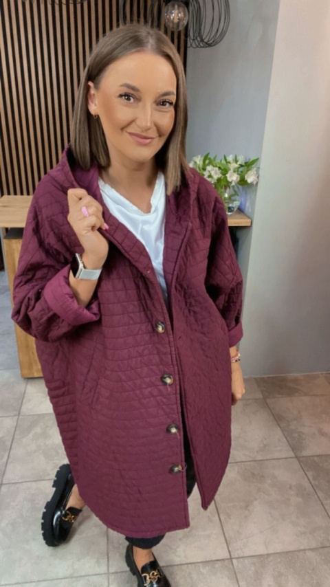 Płaszcz Stella Milani - Bordo