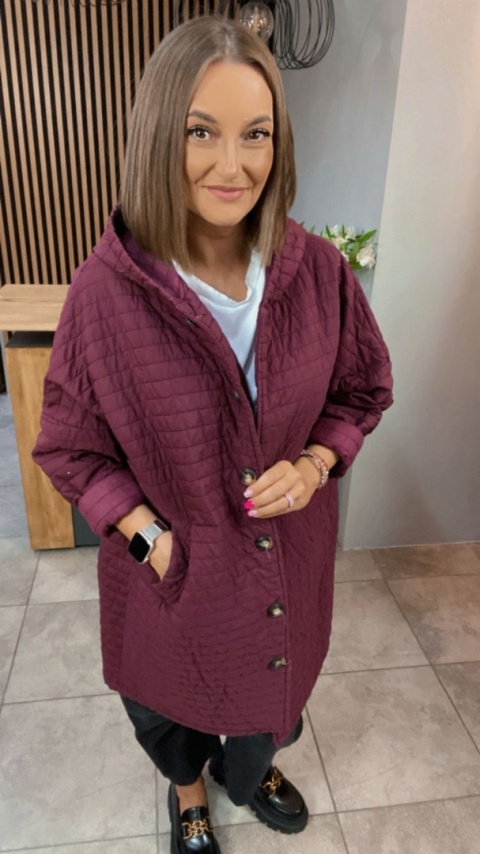 Płaszcz Stella Milani - Bordo