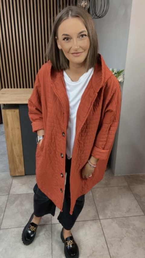 Płaszcz Stella Milani - Ceglasty