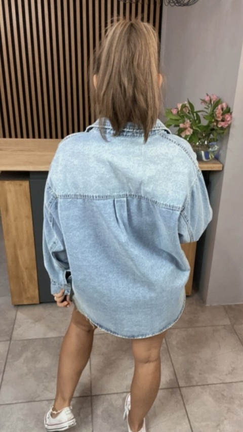 Koszula Jeansowa Fashion Feng Feng