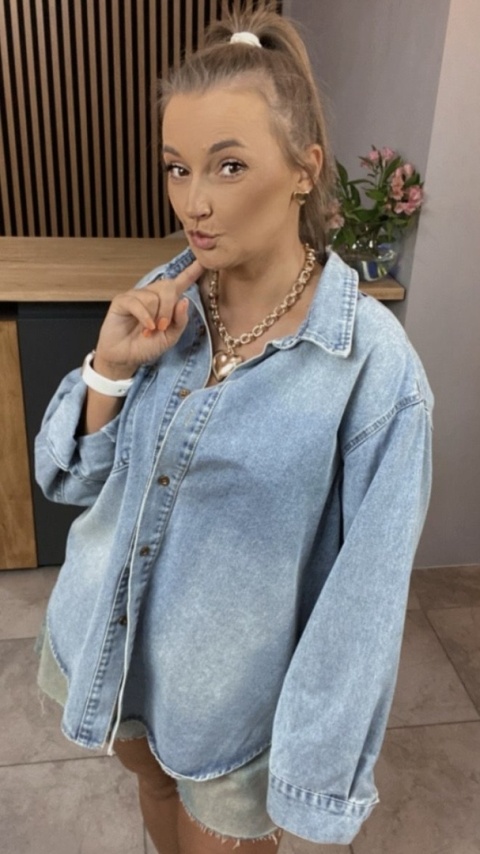 Koszula Jeansowa Fashion Feng Feng