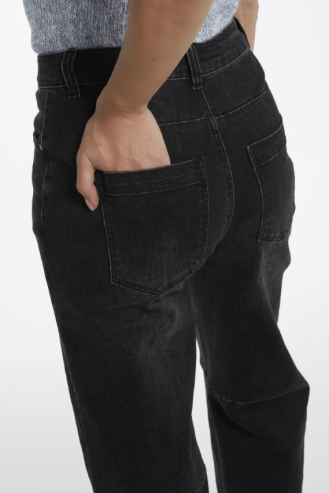 Jeansy damskie 3D Denim – Czarne