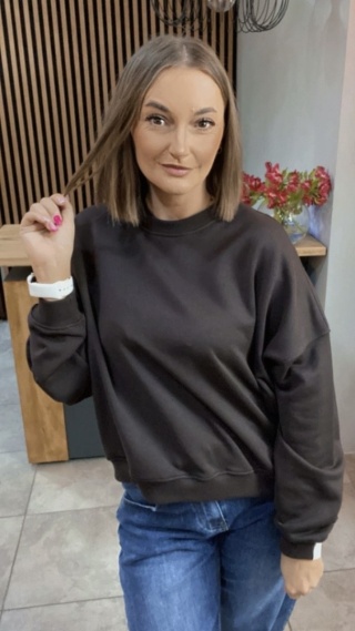 Bluza Basic Lenoshka Gorzka Czekolada