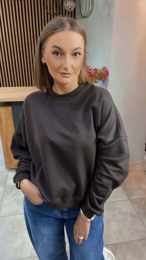 Bluza Basic Lenoshka Gorzka Czekolada