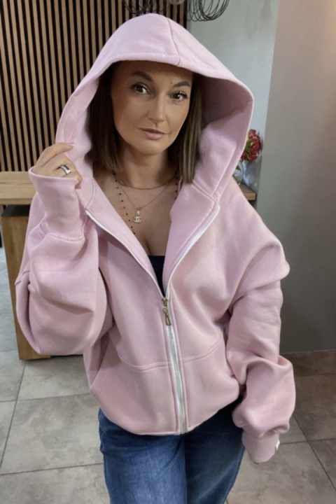 Bluza oversize z kapturem Lux – Lenoshka - Puder Bluza oversize z kapturem Lux – Lenoshka - Puder