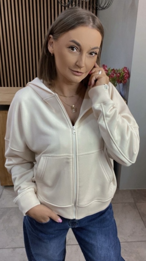 Bluza rozpinana Nooda Beżowa