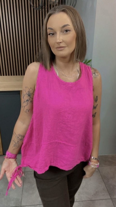 Bluzka Wiya 100% len – Fuksja Bluzka Wiya 100% len – Fuksja