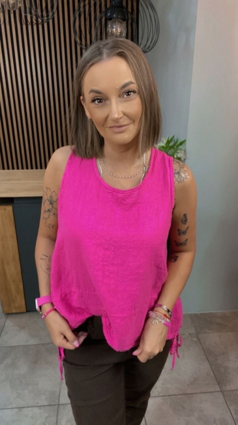 Bluzka Wiya 100% len – Fuksja Bluzka Wiya 100% len – Fuksja