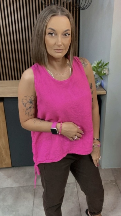 Bluzka Wiya 100% len – Fuksja Bluzka Wiya 100% len – Fuksja