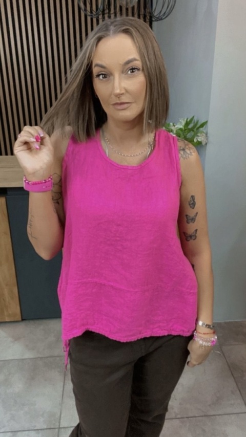 Bluzka Wiya 100% len – Fuksja Bluzka Wiya 100% len – Fuksja
