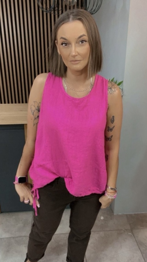 Bluzka Wiya 100% len – Fuksja Bluzka Wiya 100% len – Fuksja