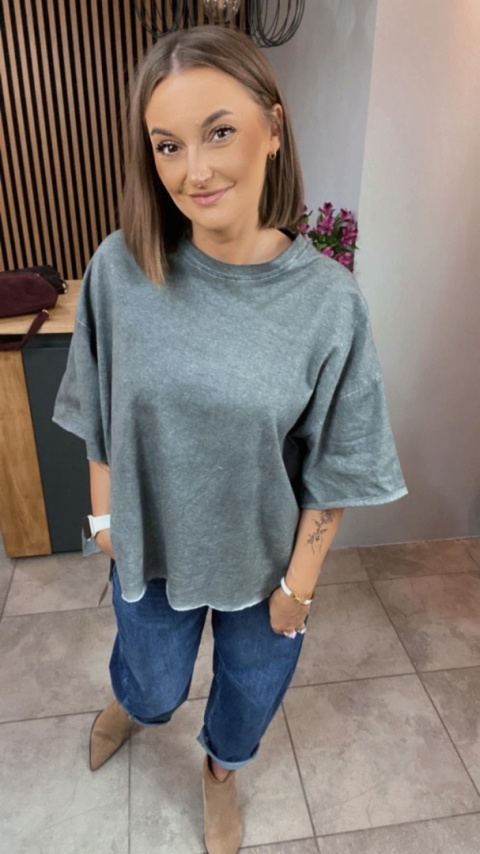 Bluzka Me too 100% bawełna – oversize - gray