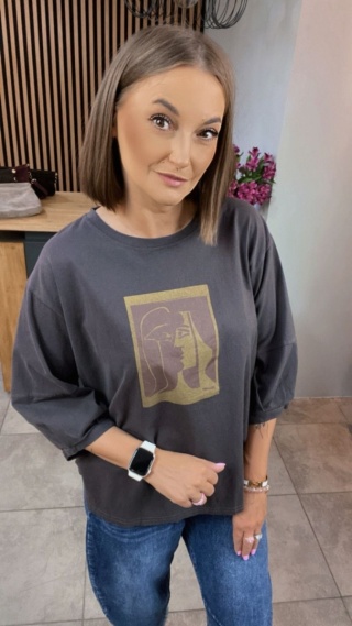 Bluzka 100% bawełna z graficznym nadrukiem
