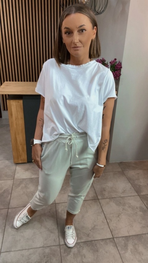 Spodnie dresowe z patką Wiya – Beige