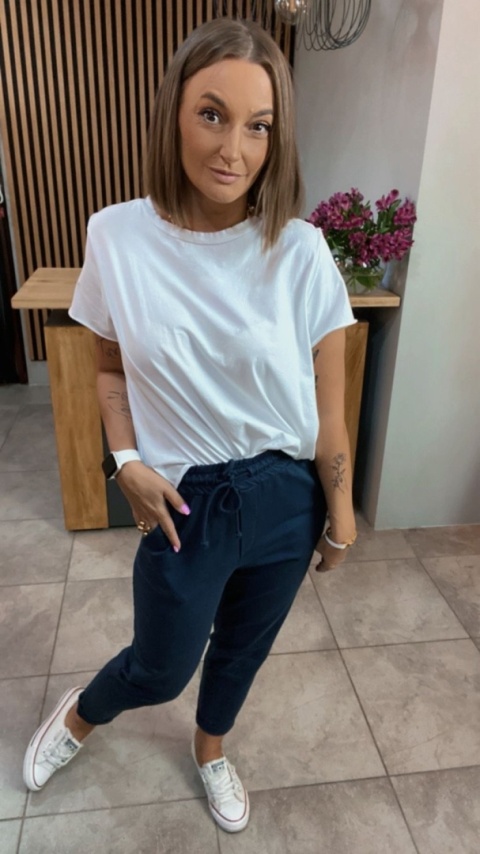 Spodnie dresowe z patką Wiya – Denim