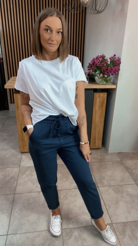 Spodnie dresowe z patką Wiya – Denim