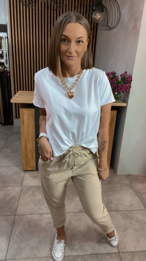 Spodnie dresowe z patką Wiya – Cashmere