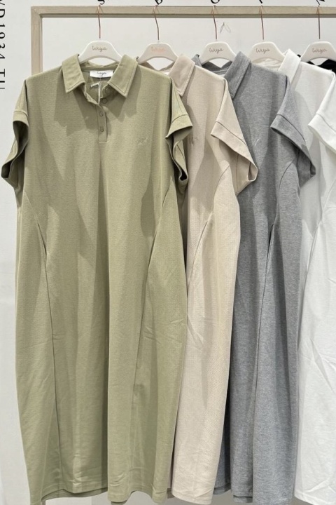 Sukienka Wiya z tkaniny typu Lacosta Beige Sukienka Wiya z tkaniny typu Lacosta Beige