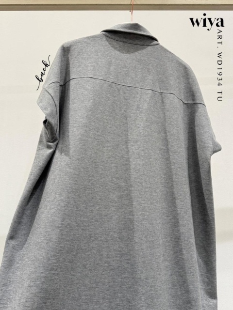 Sukienka Wiya z tkaniny typu Lacosta Gray
