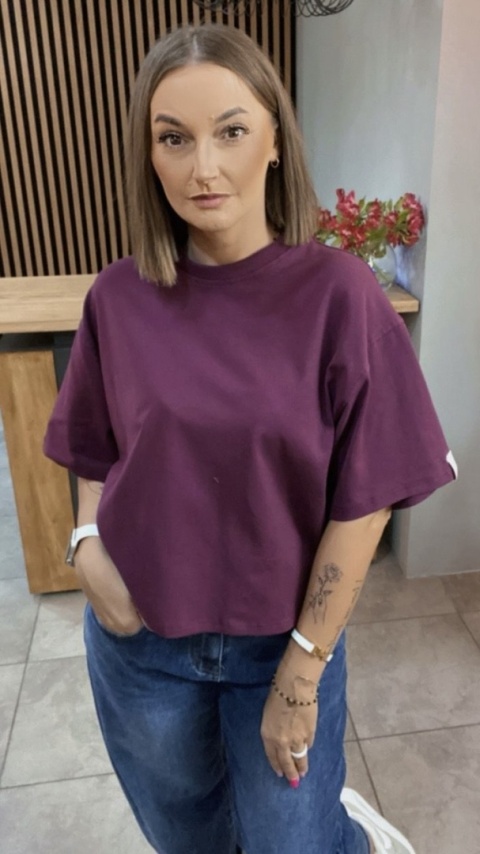 T-shirt Basic Lenoshka Burgund T-shirt Basic Lenoshka Burgund