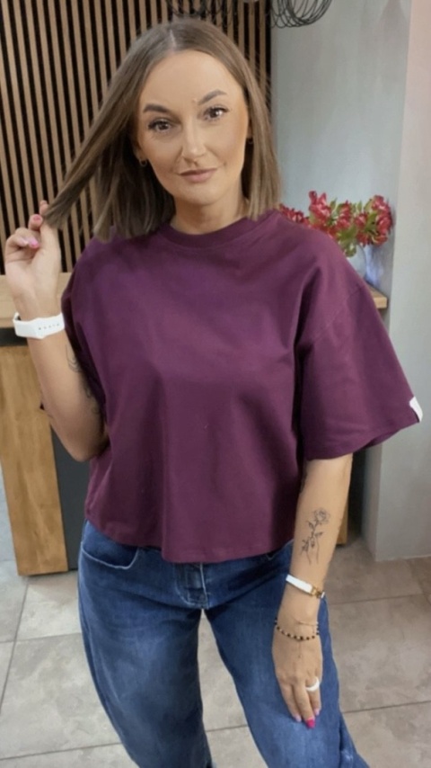 T-shirt Basic Lenoshka Burgund T-shirt Basic Lenoshka Burgund