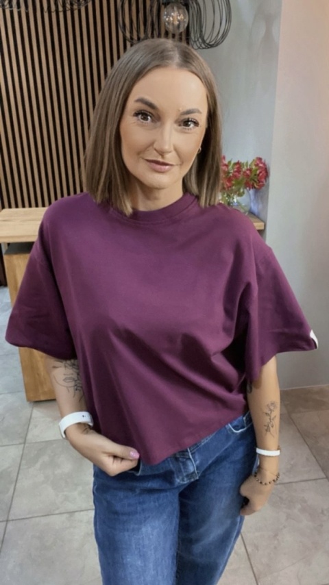 T-shirt Basic Lenoshka Burgund T-shirt Basic Lenoshka Burgund