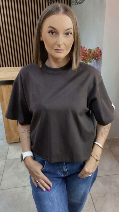 T-shirt Basic Lenoshka Gorzka Czekolada T-shirt Basic Lenoshka Gorzka Czekolada