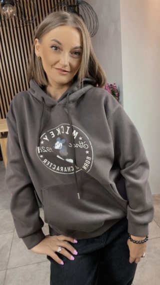 Bluza z kapturem – Mickey Mouse - Czekolada