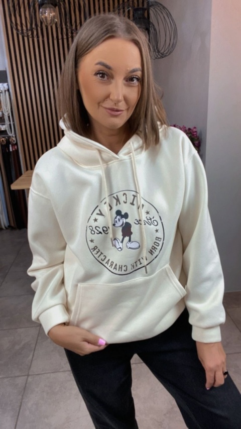 Bluza z kapturem – Mickey Mouse - Śmietanka