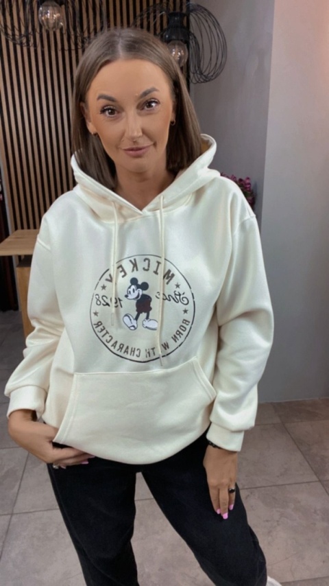 Bluza z kapturem – Mickey Mouse - Śmietanka