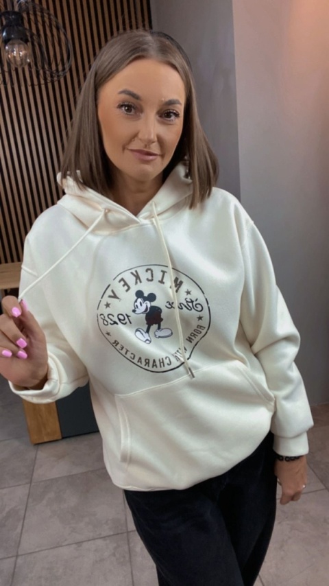 Bluza z kapturem – Mickey Mouse - Śmietanka