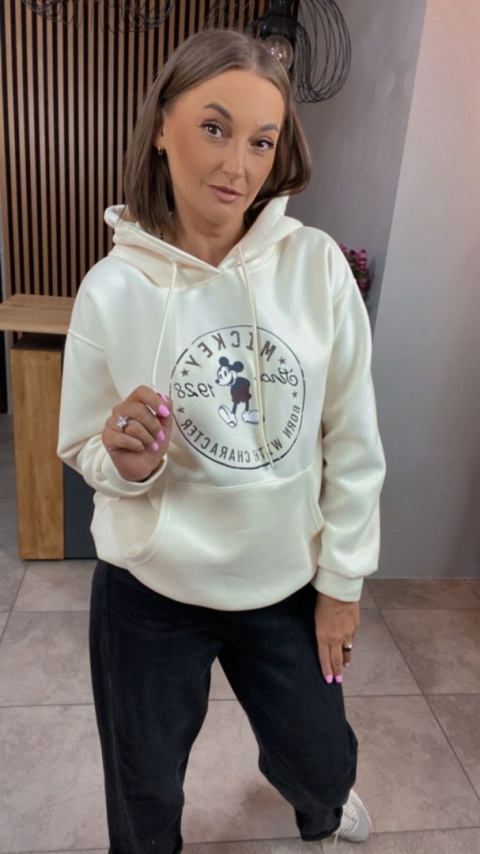 Bluza z kapturem – Mickey Mouse - Śmietanka