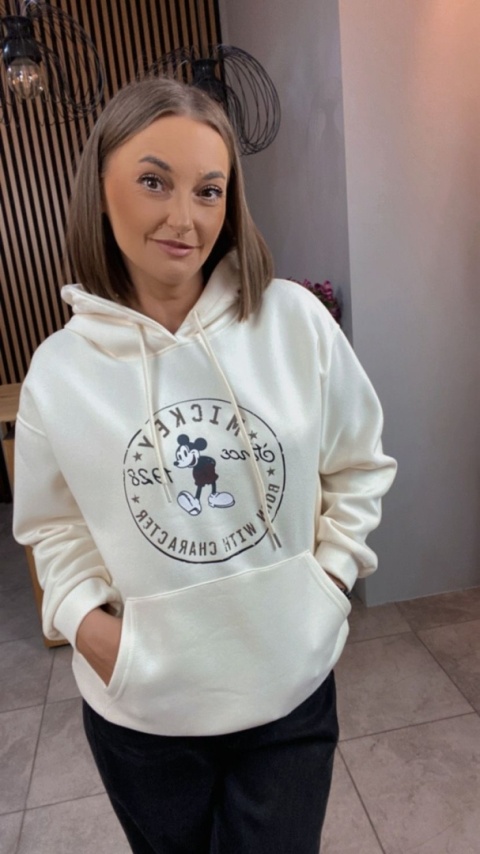 Bluza z kapturem – Mickey Mouse - Śmietanka