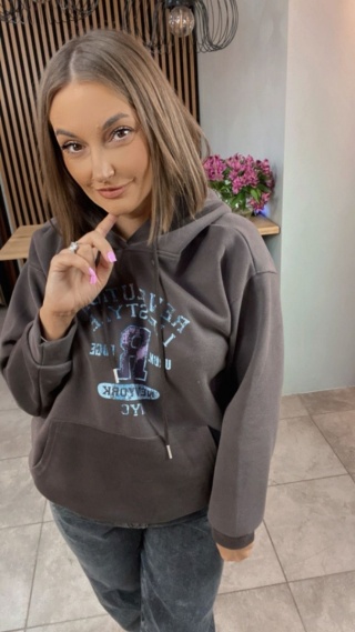 Bluza z kapturem – REVOLUTION LIFESTYLE - Czekolada