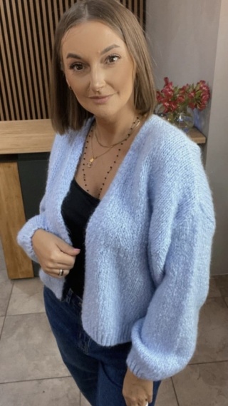 Krótki Kardigan CXL – Blue